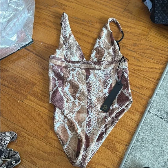 House of Harlow revolve 1960 Snake Print One Piece
